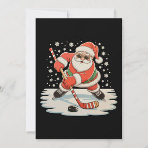 Weihnachtsmann spielt Eishockey Weihnachten Xmas S