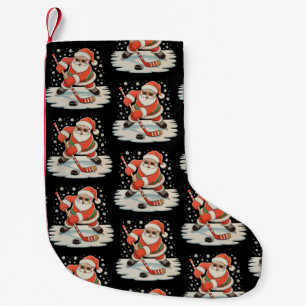 Weihnachtsmann spielt Eishockey Weihnachten Xmas S Kleiner Weihnachtsstrumpf