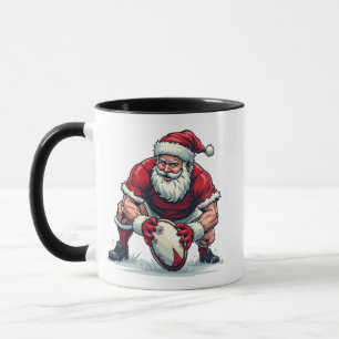 Weihnachtsmann spielt Fantasy Football Weihnachten Tasse