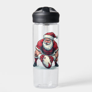 Weihnachtsmann spielt Fantasy Football Weihnachten Trinkflasche