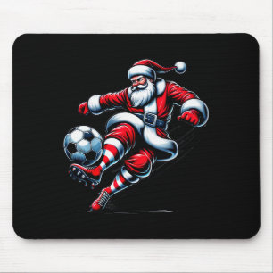 Weihnachtsmann spielt Fußball Weihnachts-Shirts Fr Mousepad