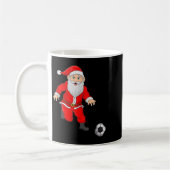 Weihnachtsmann spielt Fußball Xmas Srts Kaffeetasse (Links)