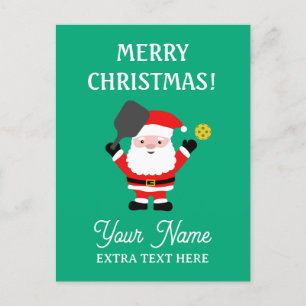 Weihnachtsmann spielt pickleball Weihnachten