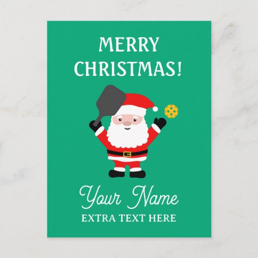 Weihnachtsmann spielt pickleball Weihnachten (Vorderseite)