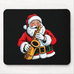 Weihnachtsmann spielt Saxophon Xmas Stimmung Lusti Mousepad