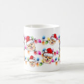 Weihnachtsmann Spitz Haustier Hundekopf Kaffeetasse (Mittel)