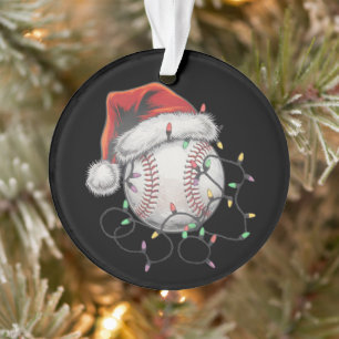 Weihnachtsmann Sport Weihnachten Baseballspieler Ornament