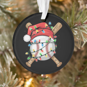 Weihnachtsmann Sport Weihnachten Baseballspieler Ornament