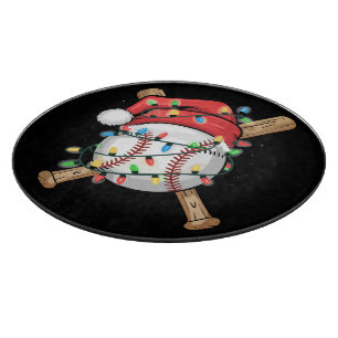 Weihnachtsmann Sport Weihnachten Baseballspieler  Schneidebrett
