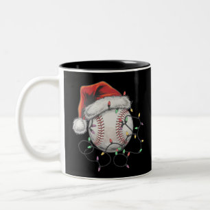 Weihnachtsmann Sport Weihnachten Baseballspieler Zweifarbige Tasse