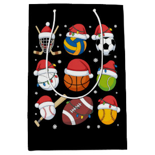 Weihnachtsmann Sport Weihnachten Sport Ball Spiele Mittlere Geschenktüte