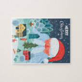 Weihnachtsmann Stadt Puzzle (Horizontal)