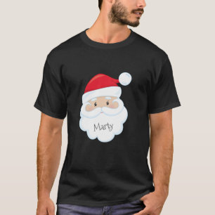 Weihnachtsmann stellen mit Namen gegenüber T-Shirt