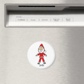 Weihnachtsmann-Strichmännchen-Magnet Magnet (In Situ (Geschirrspüler))