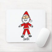 Weihnachtsmann-Strichmännchen Mousepad (Mit Mouse)