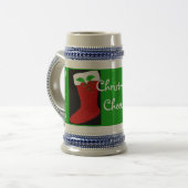 Weihnachtsmann Strumpf Tasse Anpassbar (Vorderseite Links)