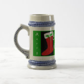 Weihnachtsmann Strumpf Tasse Anpassbar (Links)