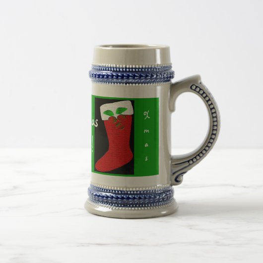 Weihnachtsmann Strumpf Tasse Anpassbar (Rechts)