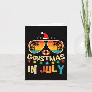 Weihnachtsmann Sungles Beach Weihnachten im Juli M Karte