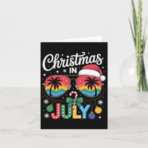 Weihnachtsmann Sungles Beach Weihnachten im Juli M Karte