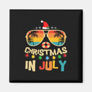 Weihnachtsmann Sungles Beach Weihnachten im Juli M Magnet