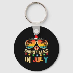 Weihnachtsmann Sungles Beach Weihnachten im Juli M Schlüsselanhänger