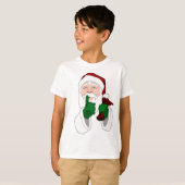 Weihnachtsmann-Sweatshirt Spaß Kinder Weihnachten- T-Shirt (Vorne ganz)