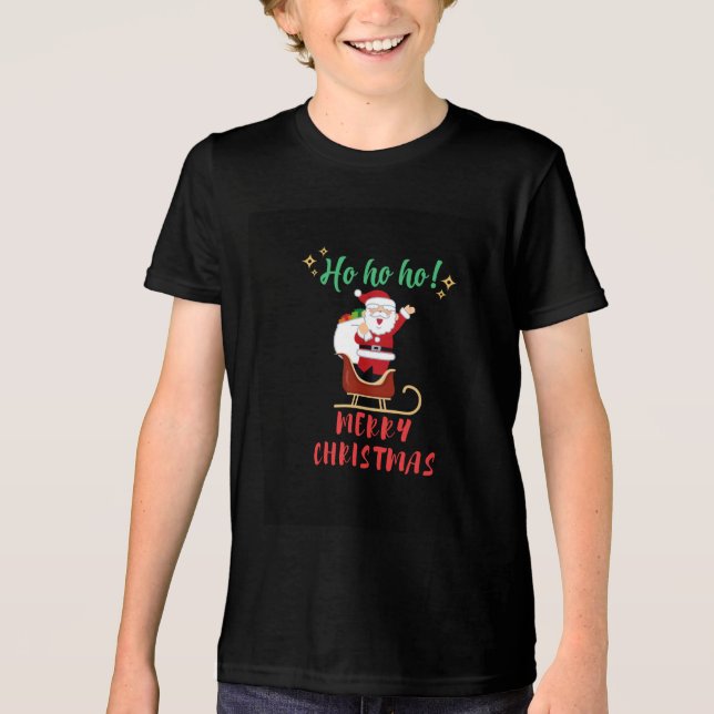 Weihnachtsmann - T - Shirt des Sleigh Boy (Vorderseite)