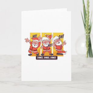 Weihnachtsmann Tanzend Karte