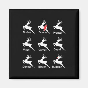 Weihnachtsmann Tänzer Ballerina Tanz Magnet