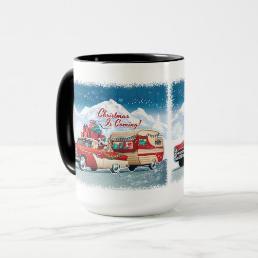 Weihnachtsmann Tasse (Vorderseite Links)