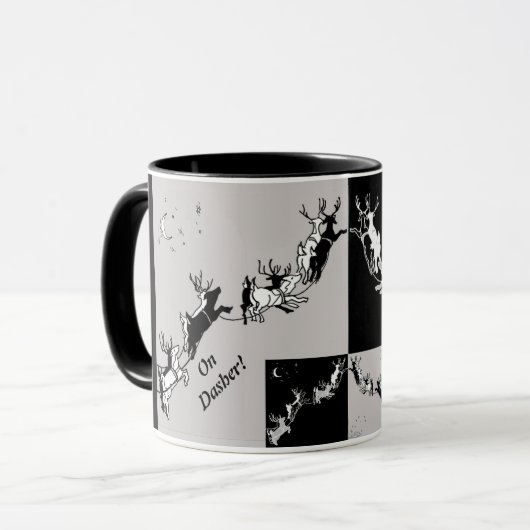 Weihnachtsmann Tasse (Vorderseite Links)