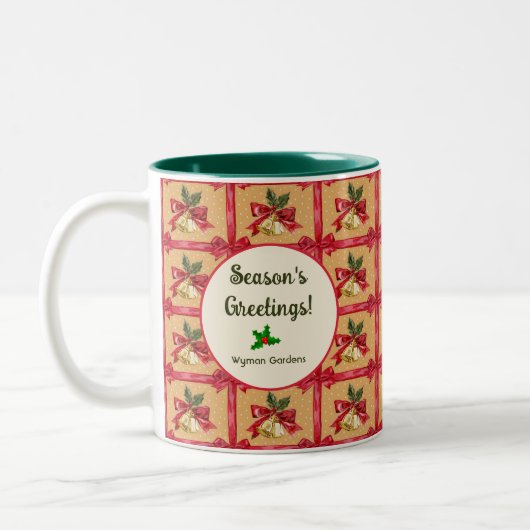Weihnachtsmann-Tasse Zweifarbige Tasse (Links)
