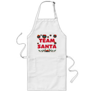 Weihnachtsmann-Team Lange Schürze