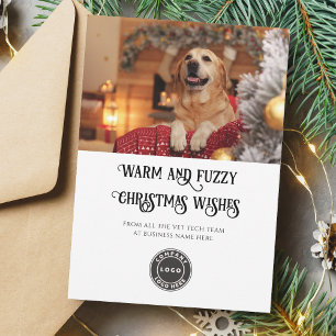 Weihnachtsmann Tech Pet Foto Business-Logo Feiertagskarte