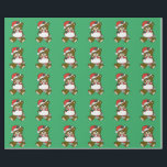 Weihnachtsmann-Teddy-Bär Kunst Geschenkpapier<br><div class="desc">Cartoon Christmas Animal santa Teddy Bären Art Wrapping Paper</div>