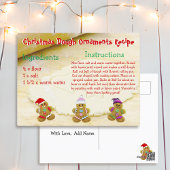 Weihnachtsmann Teig Ornament Rezept Postkarte