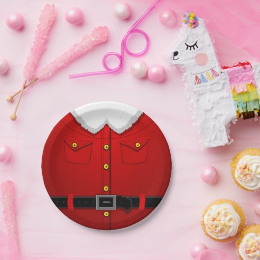 Weihnachtsmann Teller Festliches Party Teller (Party)