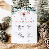 Weihnachtsmann Tiermatte Baby Duschspiel Einladung