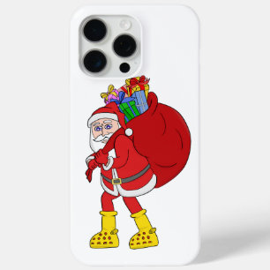 Weihnachtsmann trägt große gelbe Stiefel Case-Mate iPhone Hülle