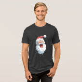 Weihnachtsmann Tri-Blend shirt (Vorderseite voll)