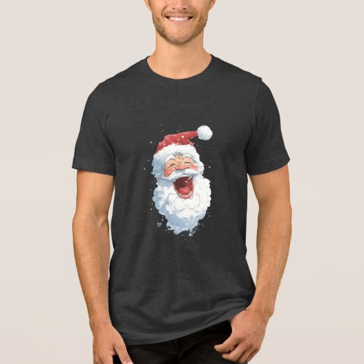Weihnachtsmann Tri-Blend shirt (Vorderseite)