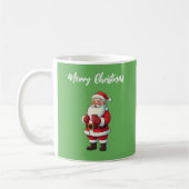 Weihnachtsmann trinkt heiße Schokolade Kaffeetasse (Links)