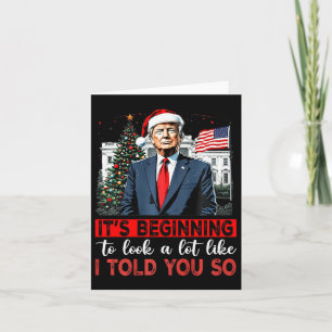 Weihnachtsmann Trump, es sieht sehr danach aus, al Karte
