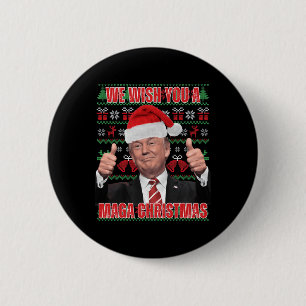 Weihnachtsmann Trump Spaß Funny Trump Weihnachten  Button