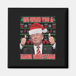 Weihnachtsmann Trump Spaß Funny Trump Weihnachten  Magnet