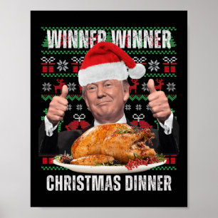 Weihnachtsmann Trump Spaß Funny Trump Xmas 4 Poster