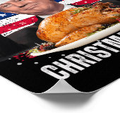 Weihnachtsmann Trump Spaß Funny Trump Xmas Poster (Ecke)