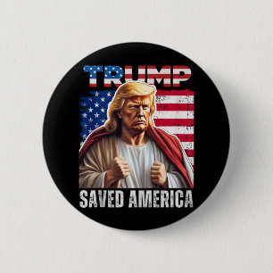 Weihnachtsmann Trump Spaß Funny Trump Xmas Tank Button
