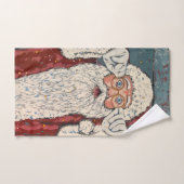Weihnachtsmann überrascht badhandtuch set (Handtuch)